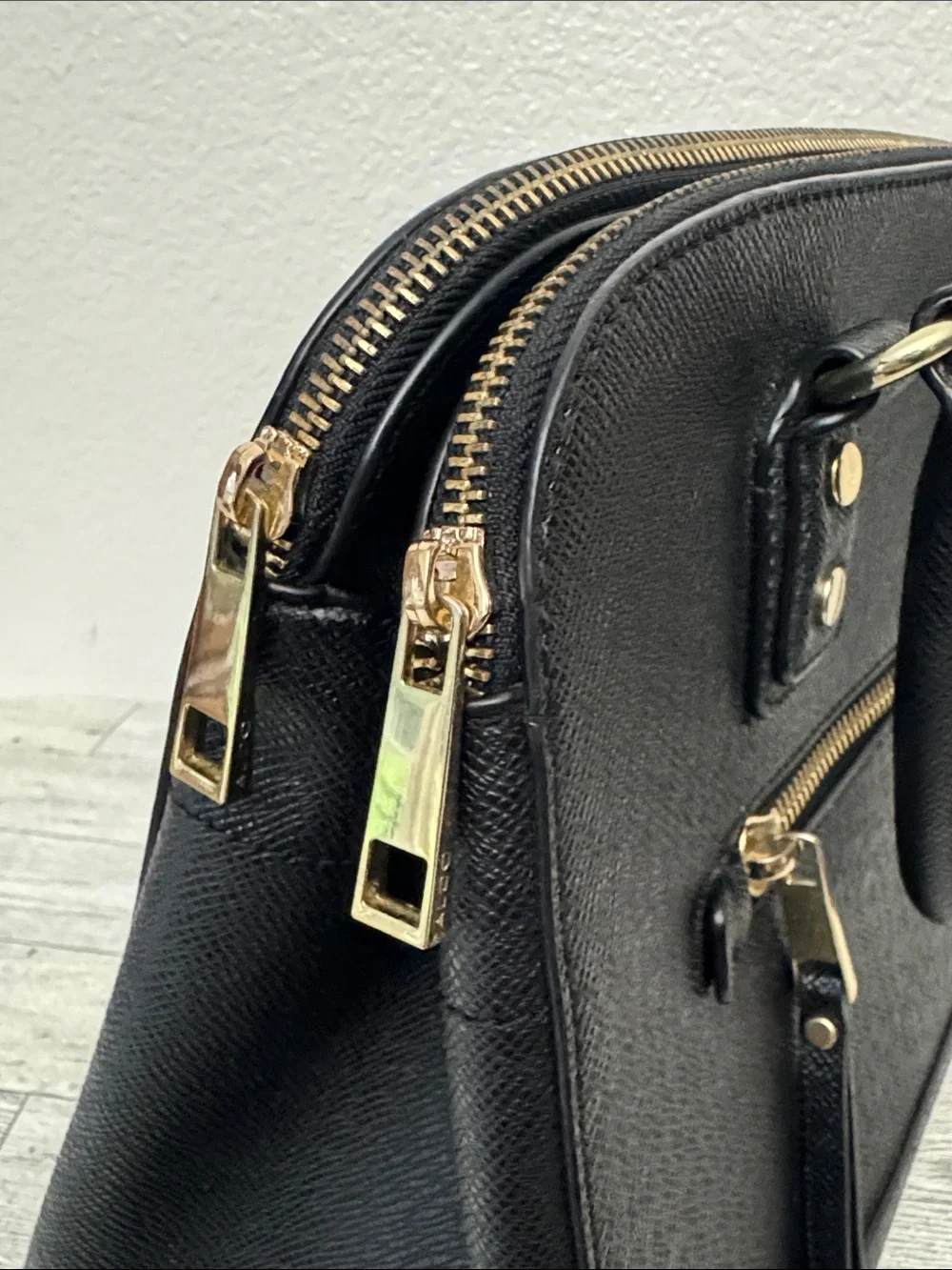 Aldo Black Structured Satchel